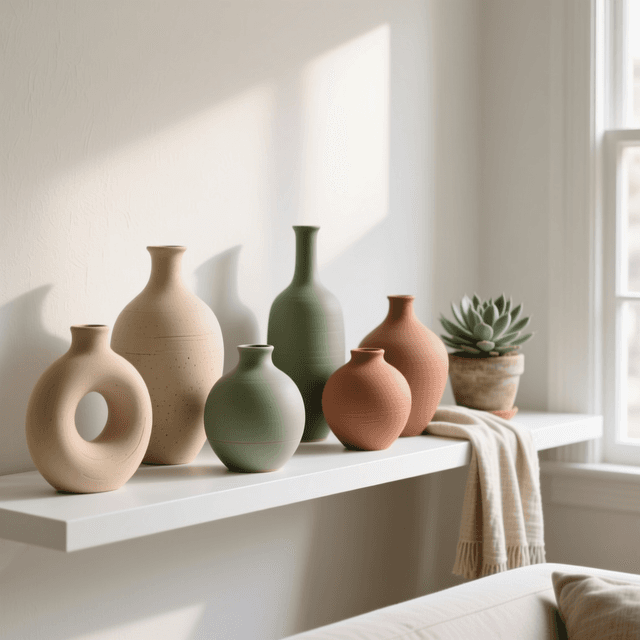 Ceramic Accent Vase Set